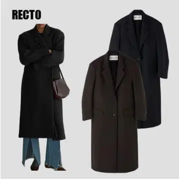 RECTO 싱글 브레스티드 테일러드 코트 자켓