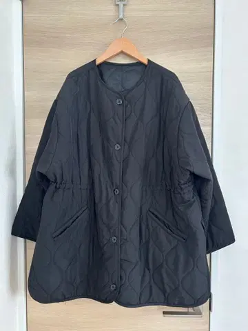 Ribbery 퀼팅 자켓 블랙