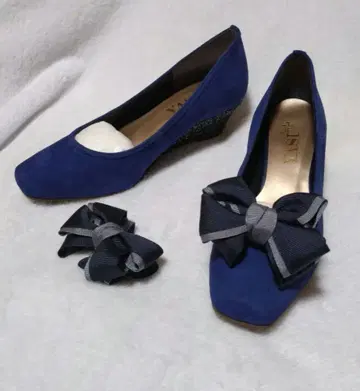 YASU Plus 야스플러스 펌프스 스웨이드 웨지솔 [ 미사용 ]