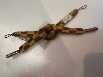 노랑 보라 체크 하오리 끈 순수 실크