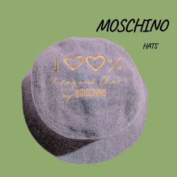 MOSCHINO 모스키노 버킷햇 그레이 y2k 힙합