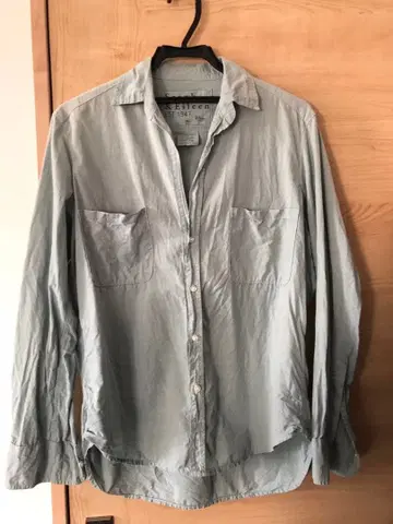 Frank & Eileen 코튼 긴팔 스키퍼 셔츠 XS