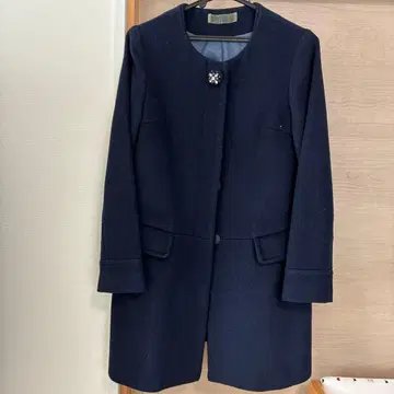 여성용 코트 네이비