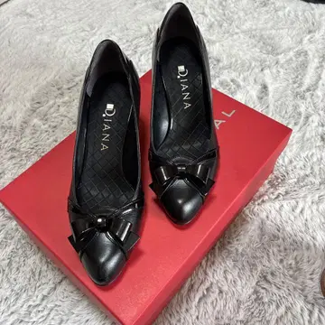 DIANA 블랙 하이힐 22.5cm