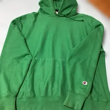 Champion Reverse Weave 후드티 XL 그린 00s
