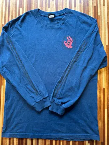 산타크루즈 00s NHS 택 초레어 빨간색 핸드 롱T