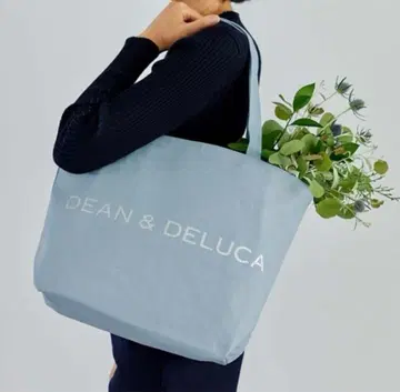 DEAN&DELUCA 차리티 토트백 스노우 블루 스카이블루 실버