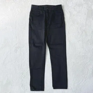 유니클로 | 남성용 울트라 스트레치 스키니 핏 컬러 청바지 블랙