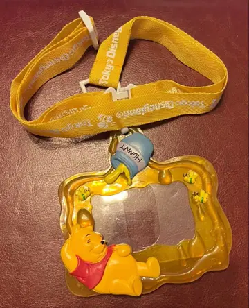 곰돌이 푸 스트랩 부착 패스 케이스