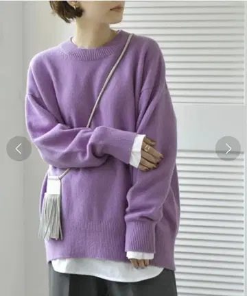 [ 새상품급 ] Spick&Span 울 캐시미어 크루 풀오버 니트