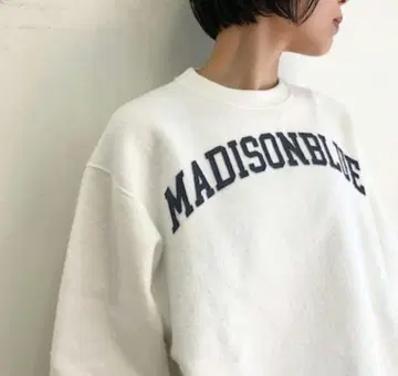 매디슨 블루 속기모 빅 맨투맨 풀오버