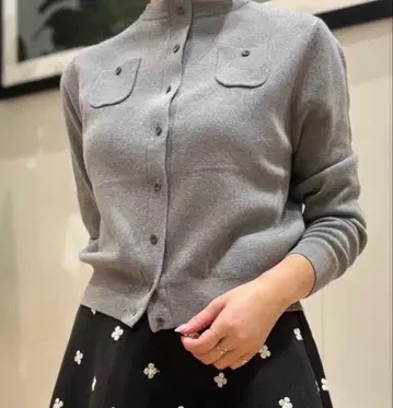 CABaN 코튼 캐시미어 크루넥 가디건 택 포함