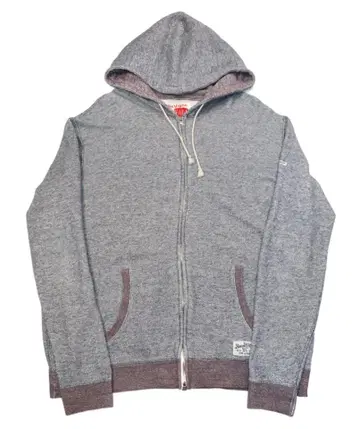 BUENA VISTA 멜란지 지퍼 후드티 XL 그레이 구제 의류