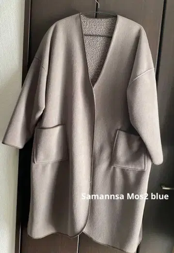 Samannsa Mos2 blue 리버서블 코트