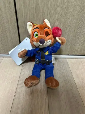 닉 와일드 MOGUMOGU 시리즈 봉제 인형 키링 주토피아