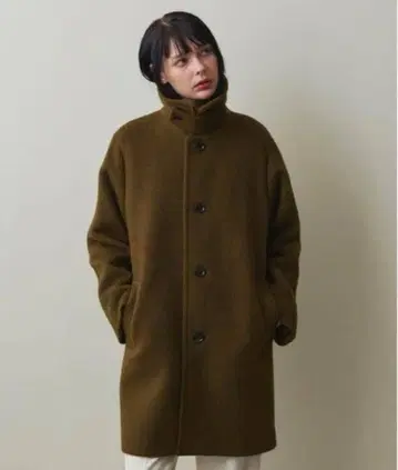 Steven Alan 샤기 미들 코트 mica