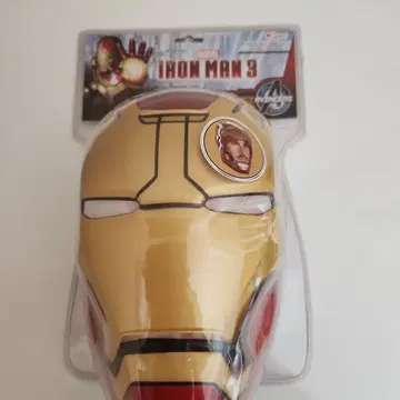 아이언맨 3 플라스틱 마스크 골드/레드