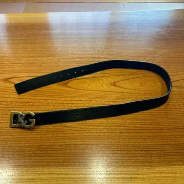 D&G 블랙 가죽 벨트