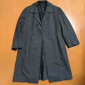 DAKS 그레이 체스터 코트 울