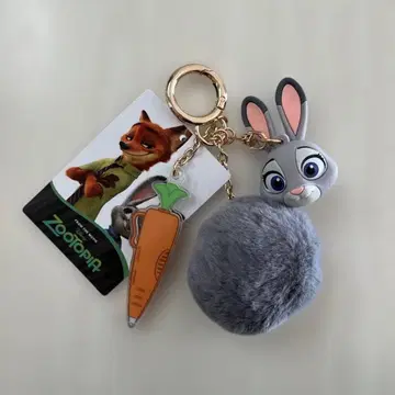 새상품 시마무라 주토피아 주디 팝스 입체 참 키링