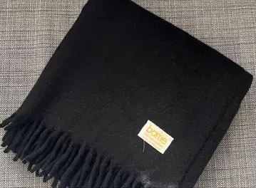 barrie 캐시미어 100% 대형 스톨 블랙