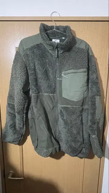 유니클로 Engineered Garments 플리스 자켓 올리브