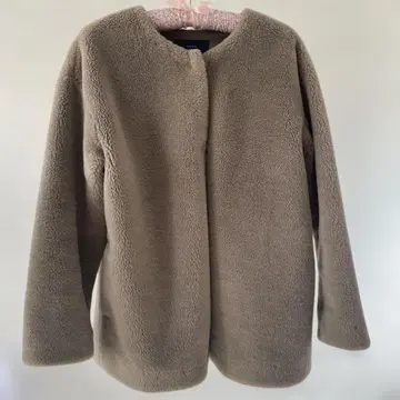 SHIPS 보아 코트 보아 자켓 노카라