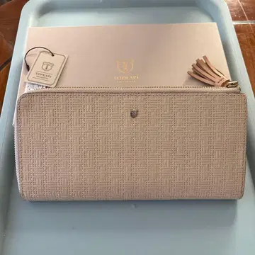 TOPKAPI 뜨개질 장지갑 베이지