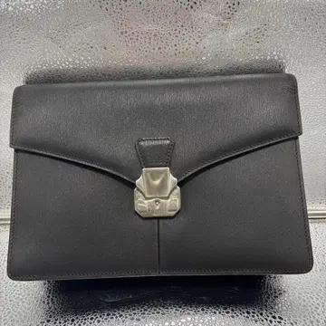 던힐 세컨드 백 클러치백 가죽 블랙