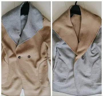 케티 셰리 리버서블 더블 브레스트 체스터 코트