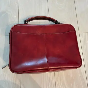 가죽 비즈니스 백 빨간색