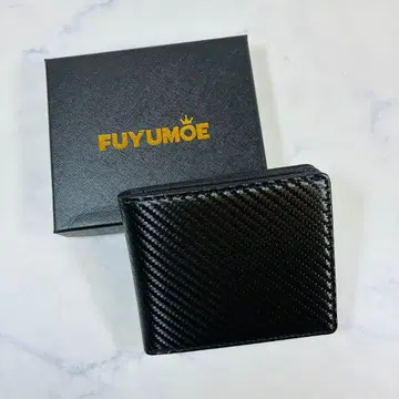 [ 새상품 ] FUYUMOE 후유모에 접이식 지갑 남성용 블랙 대용량