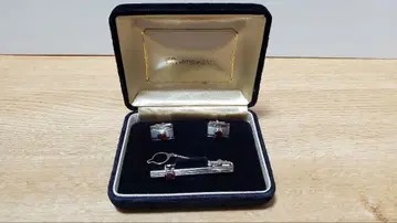 [미사용에 가까움] 미츠코시 MITSUKOSHI 넥타이핀 & 커프스 세트