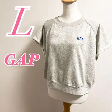 GAP 그레이 반팔 맨투맨 L 캐주얼 코디 맨투맨 미들 기장