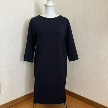 다크 네이비 7부 소매 원피스 결혼식 2차 모임 졸업식 입학식