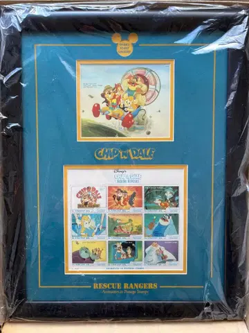 디즈니 칩과 데일 스탬프 아트 150장 한정판 우표