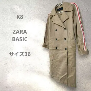ZARA BASIC 브라운 트렌치코트 사이즈 36 S 상당 귀여운