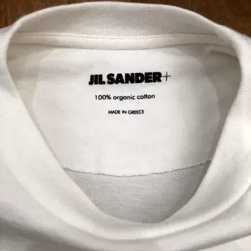 질 샌더+ 화이트 티셔츠 100% 오가닉 코튼