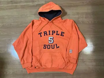 90s 트리플 파이브 서울 후드티 XL 오렌지 B-BOY