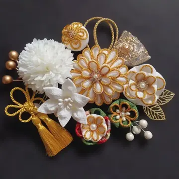 츠마미세공 머리 장식 성인식 결혼식 졸업식