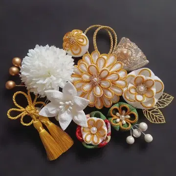 츠마미세공 머리 장식 성인식 결혼식 졸업식