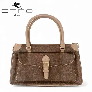 새상품급 ETRO 에트로 페이즐리 무늬 가죽 핸드백