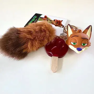 시마무라 주토피아 닉 와일드 입체 참 키링