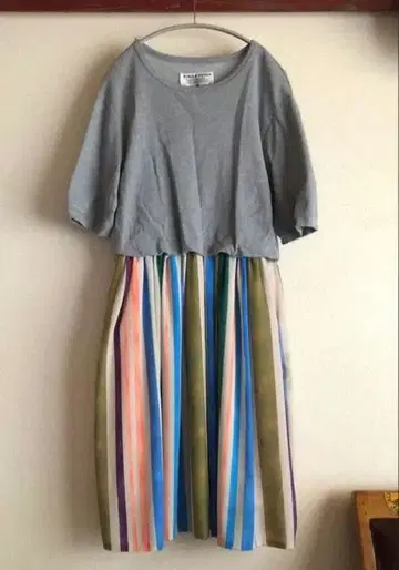 새상품급 스텔라 쉬폰 이소재 도킹 원피스