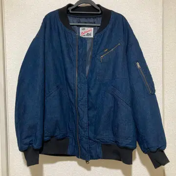 Lee 남성용 리버서블 플라이트 자켓 데님 블랙 M