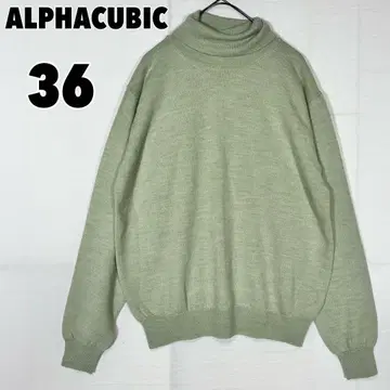 ALPHA CUBIC 알파 큐빅 터틀넥 니트 모 100