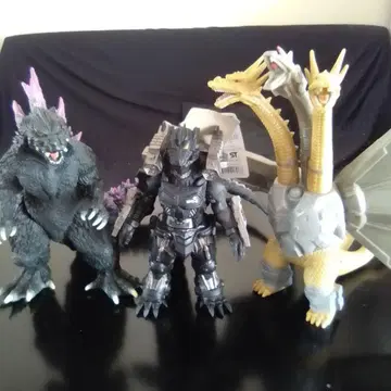 고질라 메카고질라 메카킹기도라 소프트 비닐 3체 세트