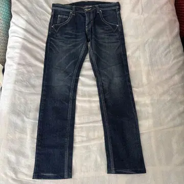 리 라이더스 다크 블루 스트레이트 데님 팬츠 스트레치