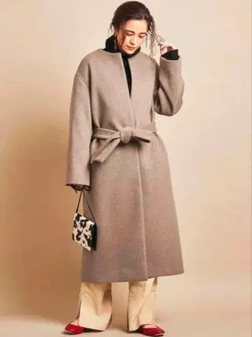 BEAUTY & YOUTH 브라운 롱 코트 M