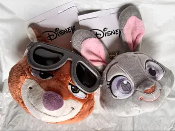 주토피아2 봉제 인형 키링 2개 세트 닉 주디